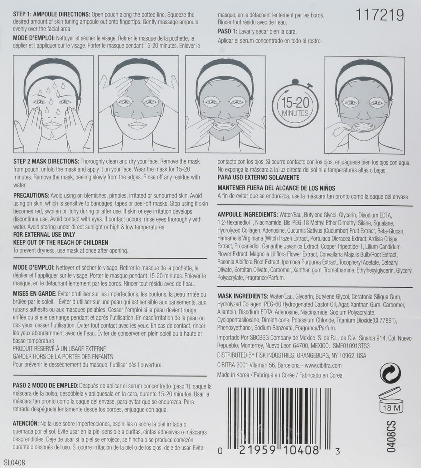 2-Step Hydro Gel Mask and Concentrated Skin Serum