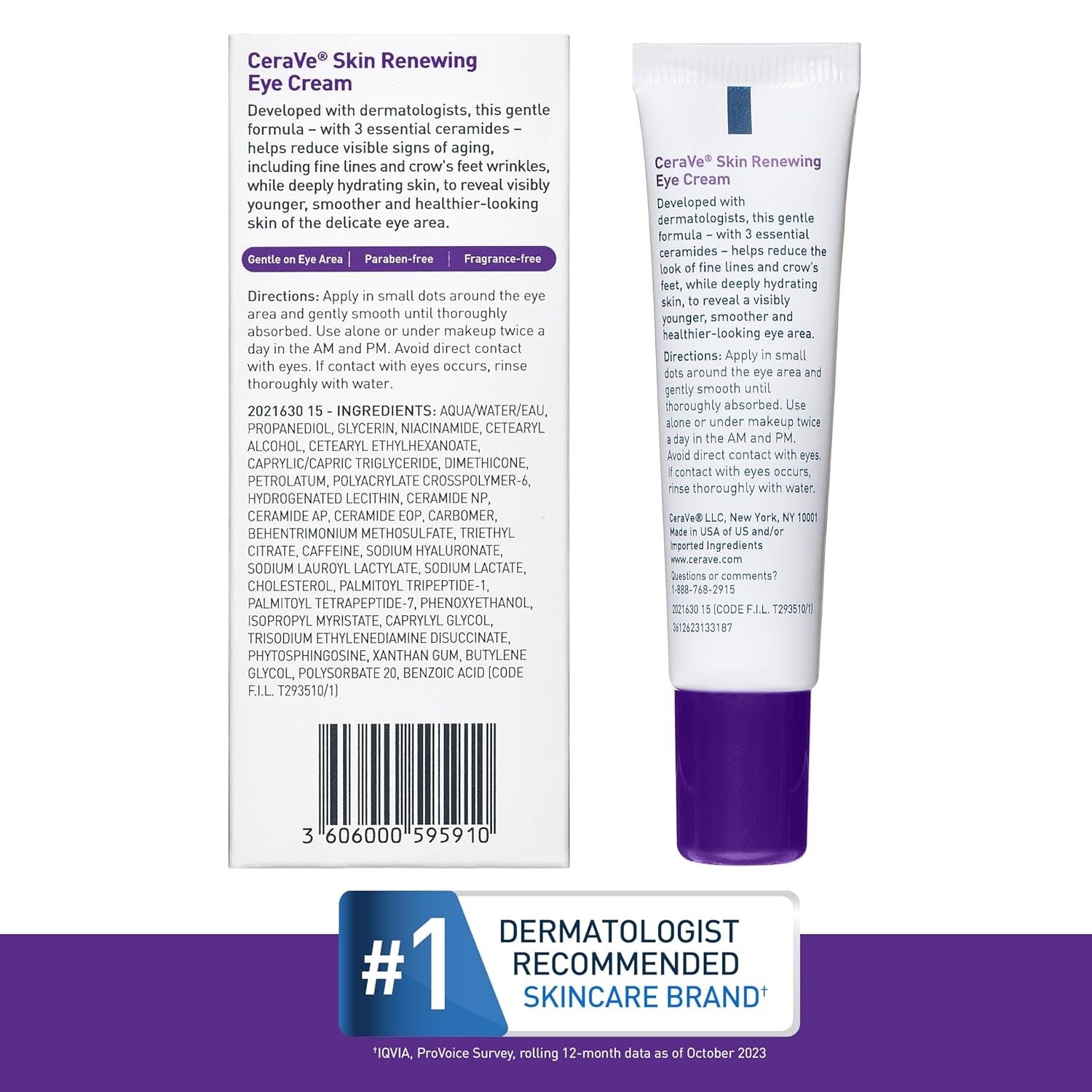 CeraVe Skin Renewing Eye Cream for Wrinkles