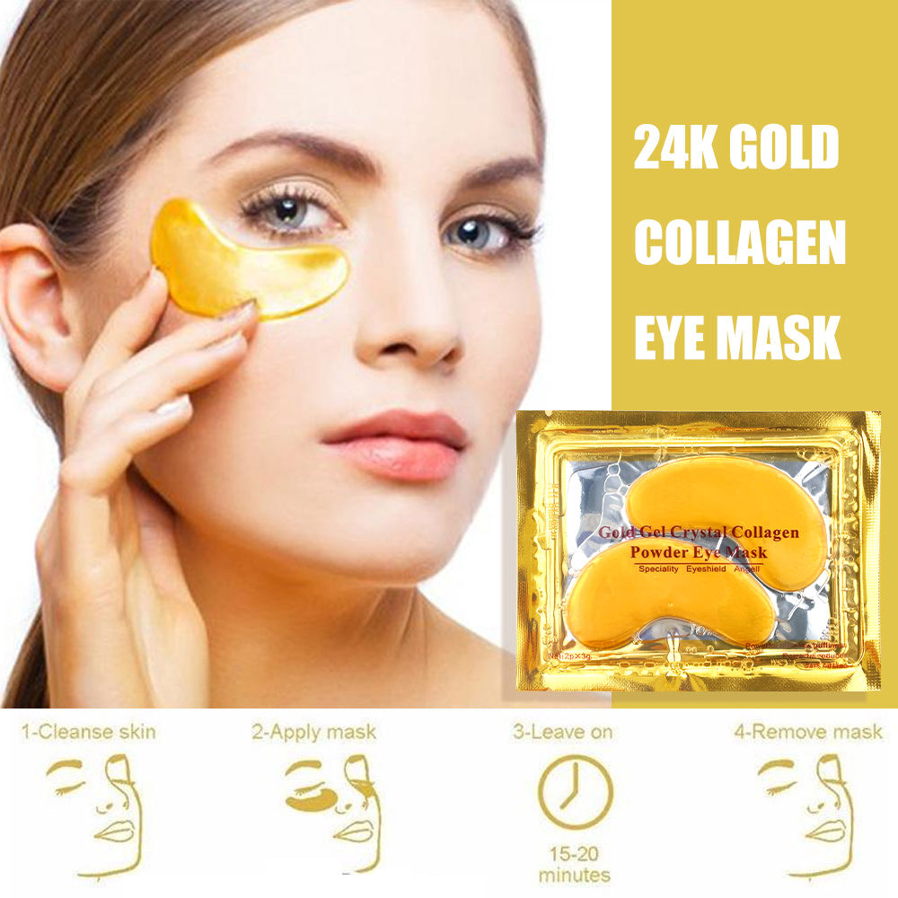24K Gold Eye Mask – Collagen Under Eye Patches