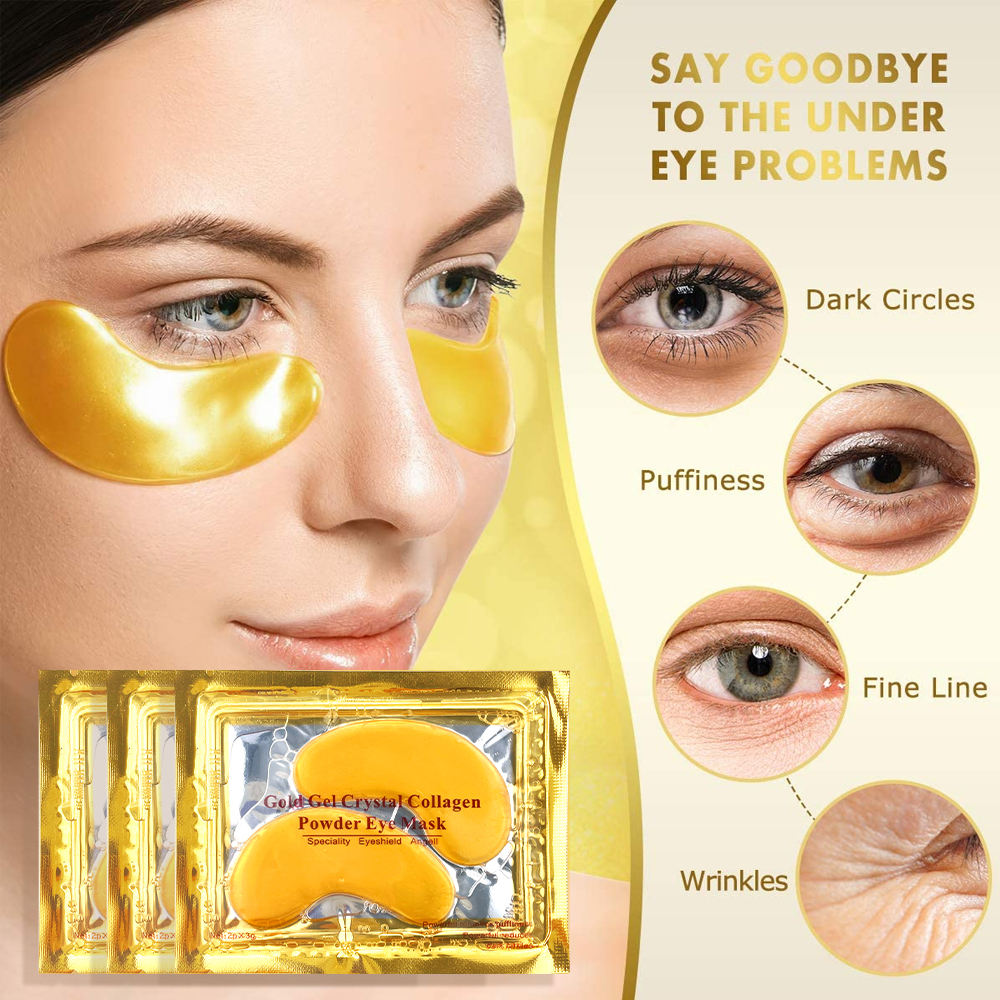 24K Gold Eye Mask – Collagen Under Eye Patches
