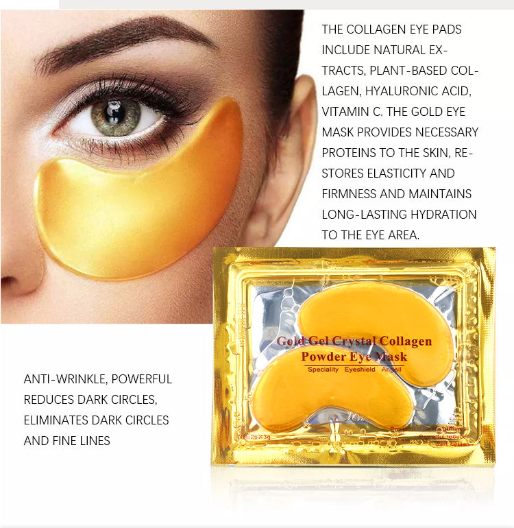 24K Gold Eye Mask – Collagen Under Eye Patches
