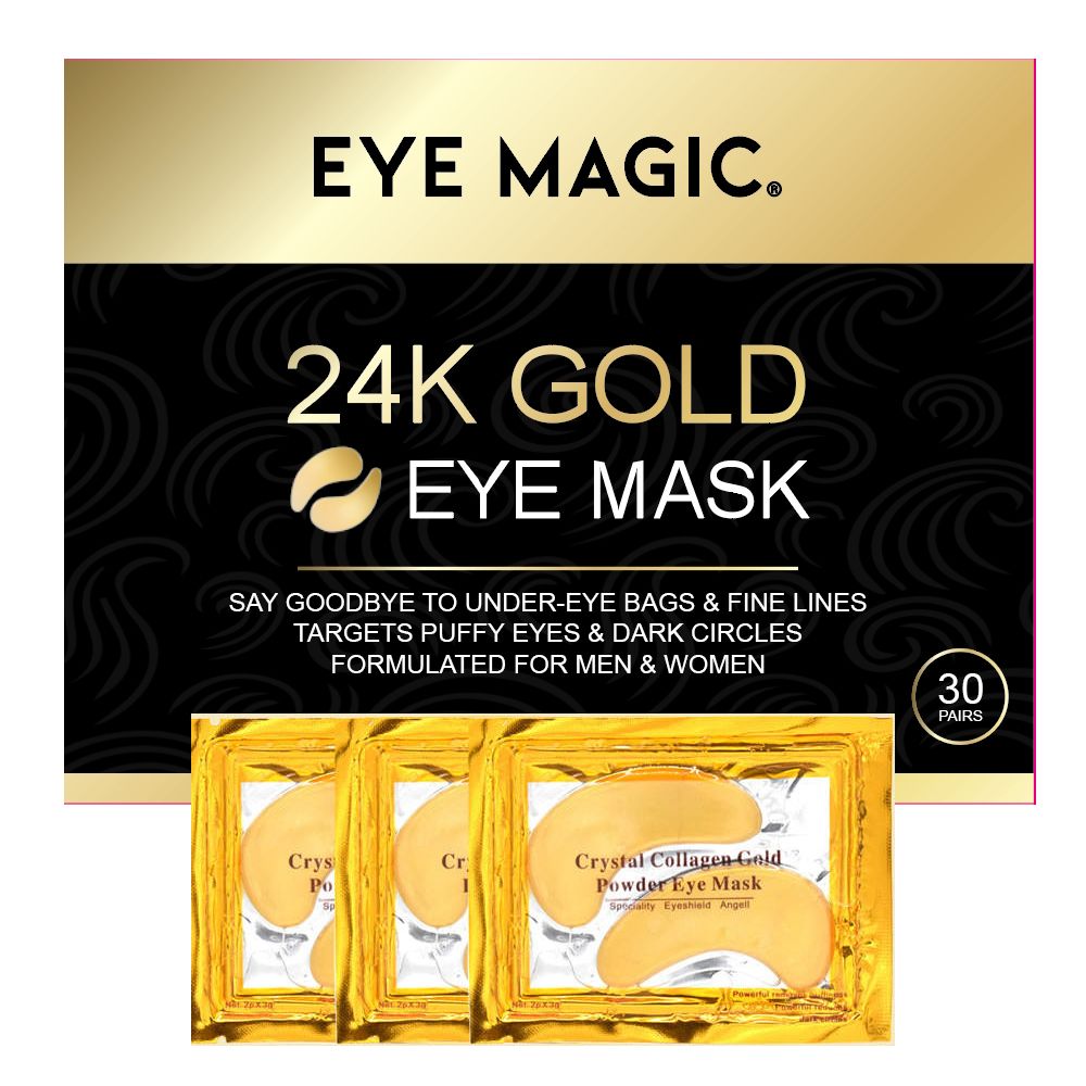24K Gold Eye Mask – Collagen Under Eye Patches