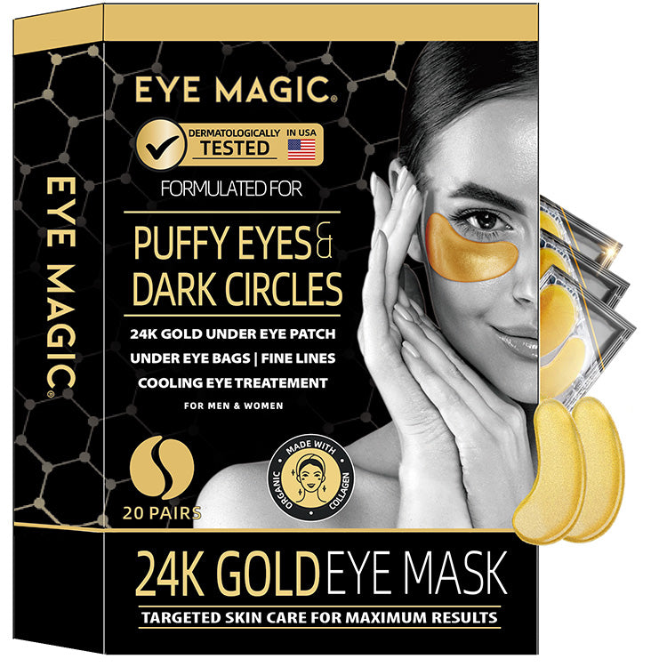24K Gold Eye Mask – Collagen Under Eye Patches
