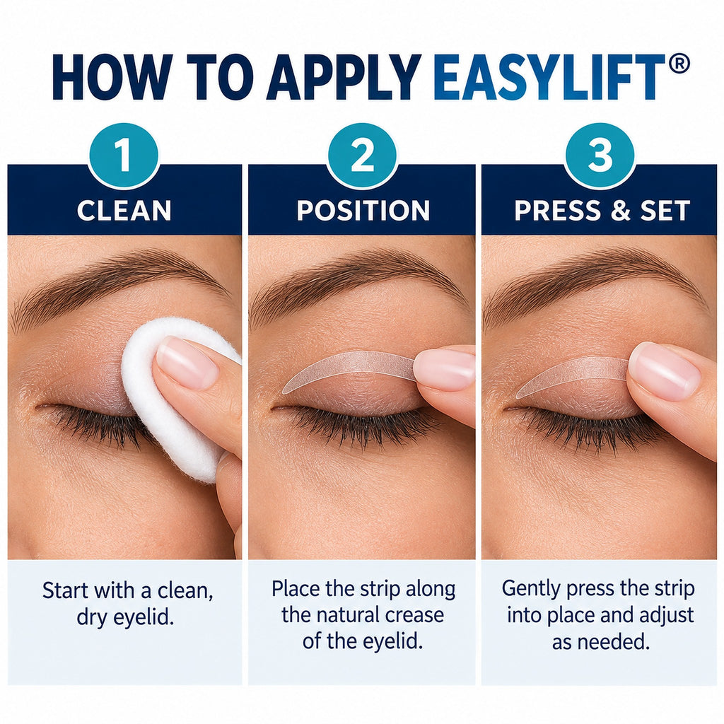 How to apply EasyLift: clean, position, press and set